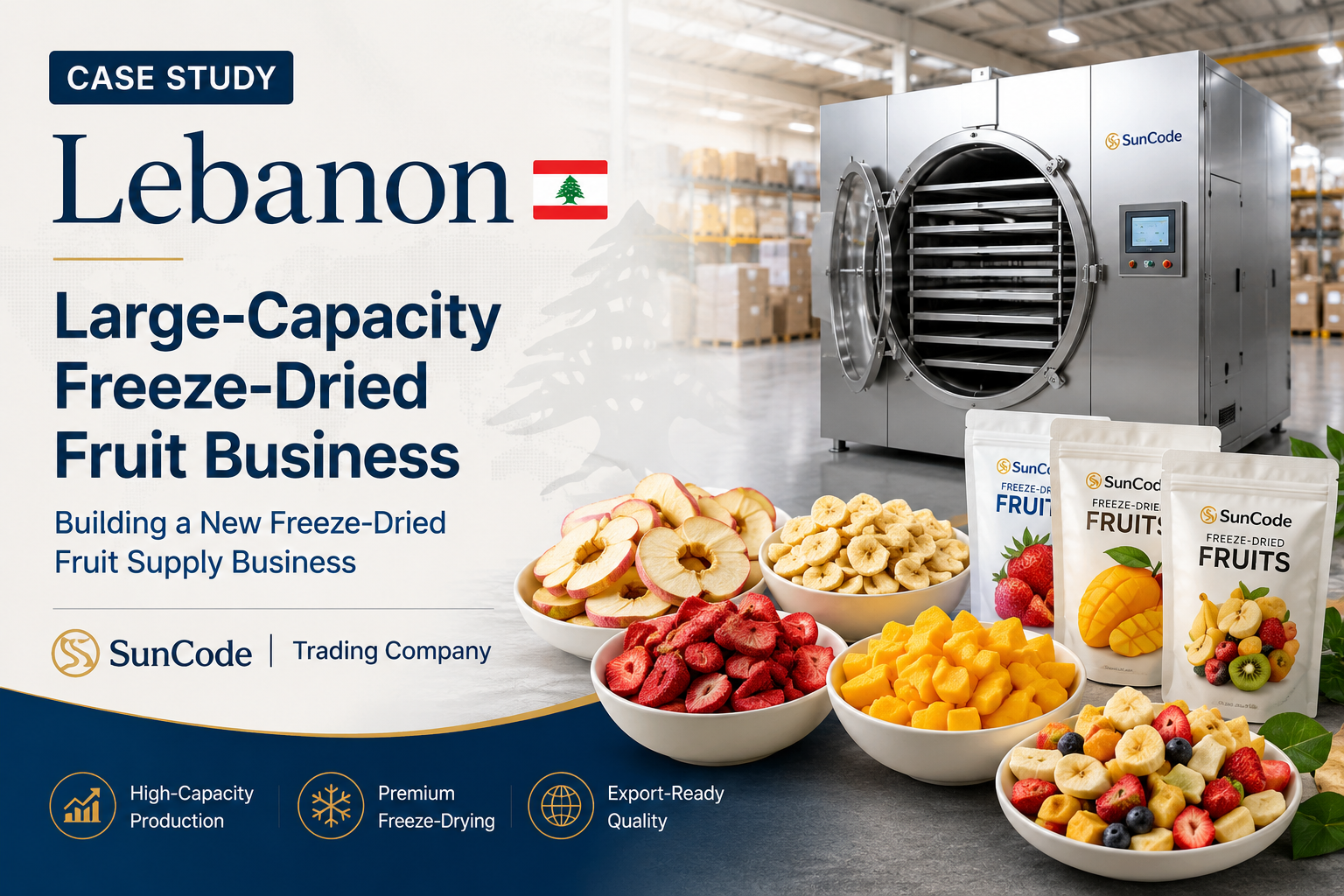Lebanon Trading Company — Large-Capacity Freeze Dryer for a New Freeze-Dried Fruit Business